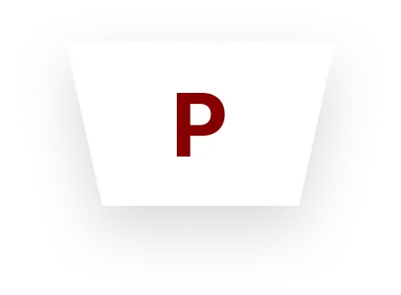 A square with the letter p in it.